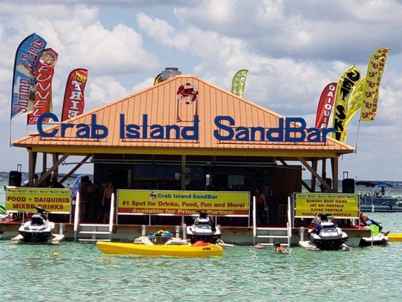 Crab Island is a bucket list thing to do in Destin